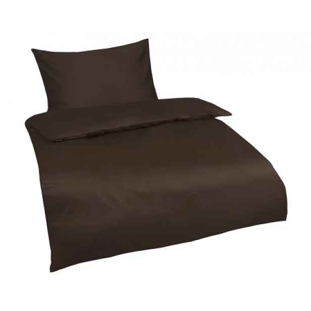 Povlečení Satin, hnědé