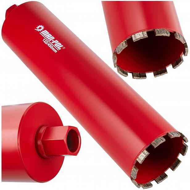 Vrták Do Betonu 122 x 450 mm Vrtačka Korunkový Vrták