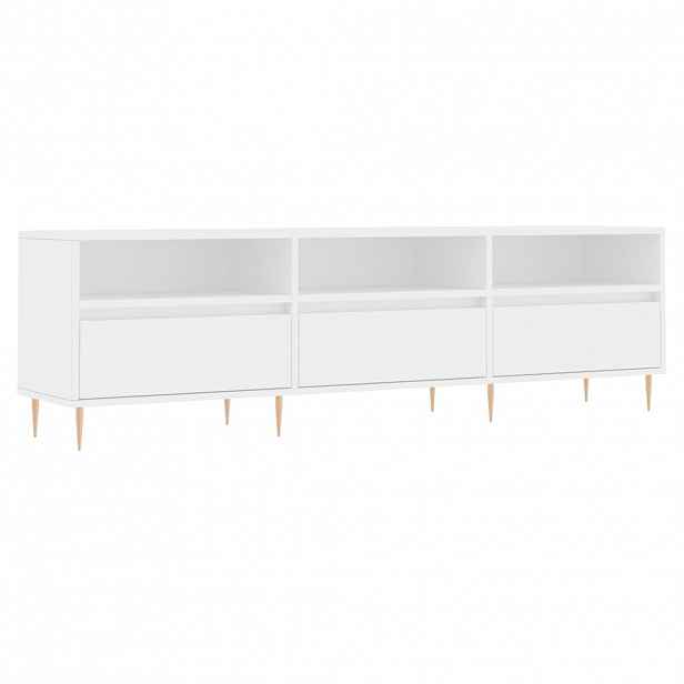 vidaXL TV skříňka bílá 150 x 30 x 44,5 cm kompozitní dřevo