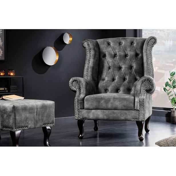 Chesterfield křeslo MIDAS Dekorhome