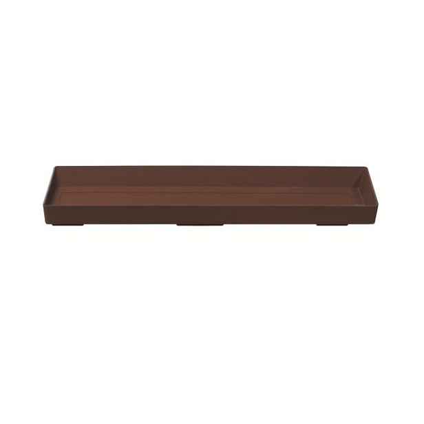 Prosperplast Miska pod truhlík ARGO tmavě hnědá, varianta 40 cm