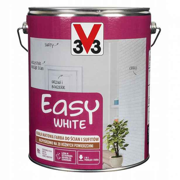 V33 Easy White Barva Bílá Matná 5L