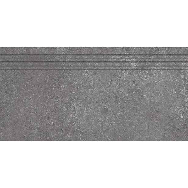 Schodovka Fineza Abe tmavě šedá 30x60 cm mat SCABE36DGRR