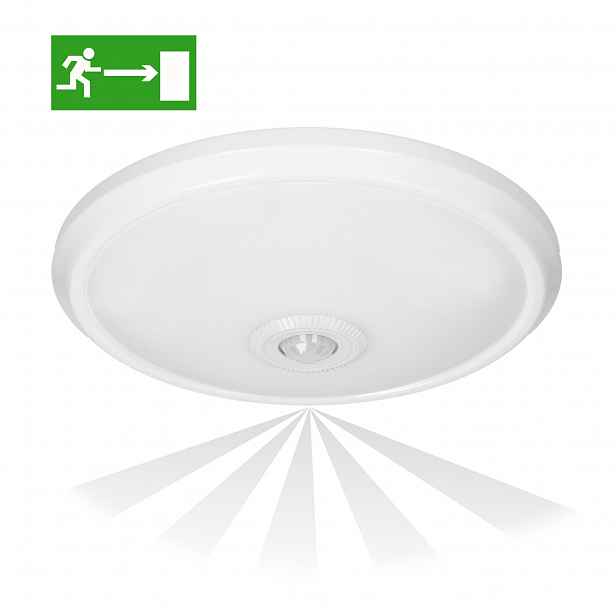 Stropní Svítidlo Zonda Emergency Led 12W/1,2W bílý s pohybovým senzorem Orno