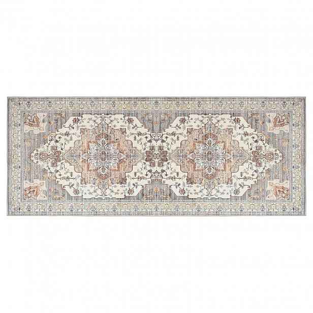 vidaXL Koberec ORIZ Hnědá 80 x 200 cm 100% polyester