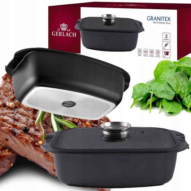 Zapékací Mísa S Nepřilnavým Povrchem Non-stick Velký Gerlach Granitex 5,6 L