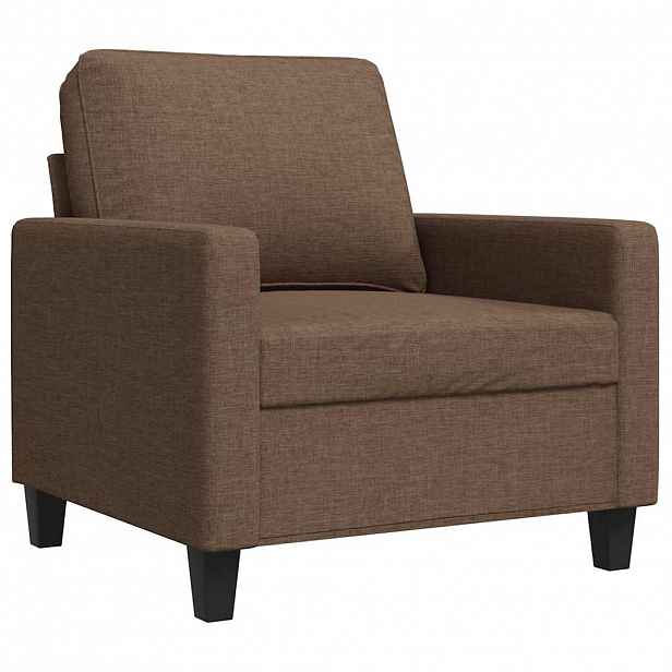 vidaXL Křeslo hnědé 60 cm textil