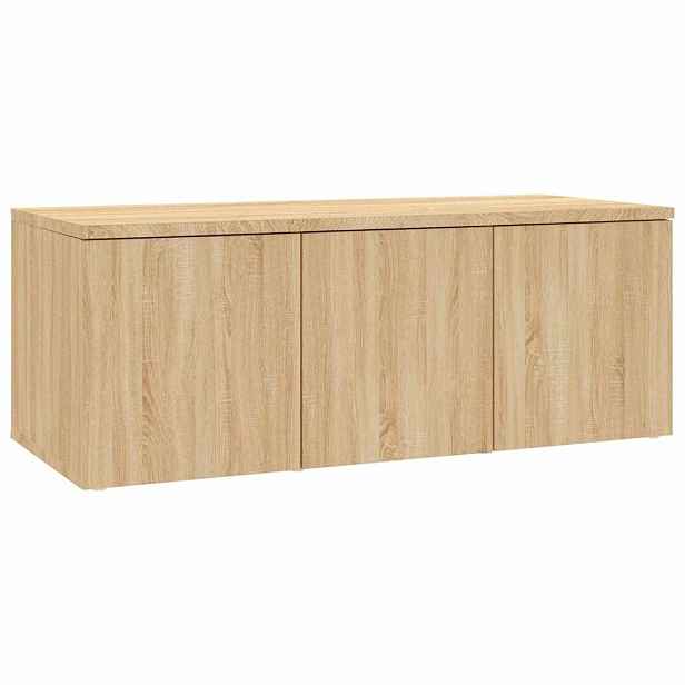vidaXL TV stolek dub sonoma 80 x 34 x 30 cm kompozitní dřevo