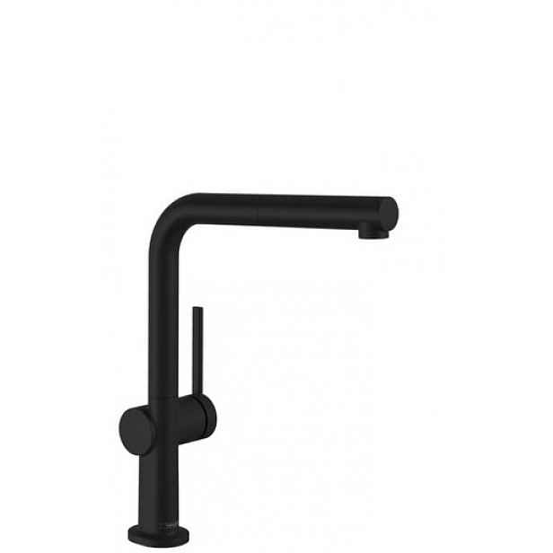 Dřezová baterie Hansgrohe Talis s vytahovací sprškou matná černá 72809670