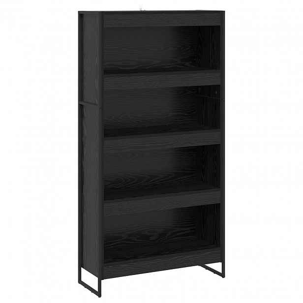vidaXL Knihovna 80 x 30 x 155 cm Kompozitní dřevo Černý dub