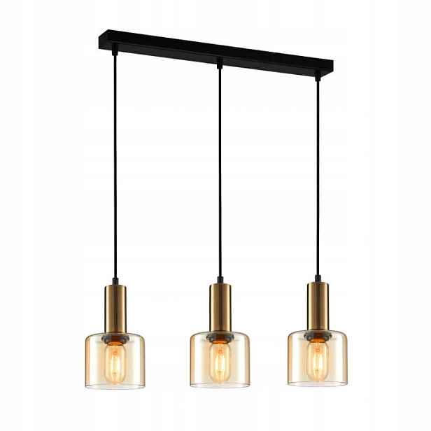 Závěsná lampa Italux Santia moderní měděná