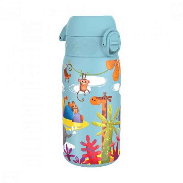 Láhev na vodu pro děti, nerezová ocel, 400 ml Safari - Ion8