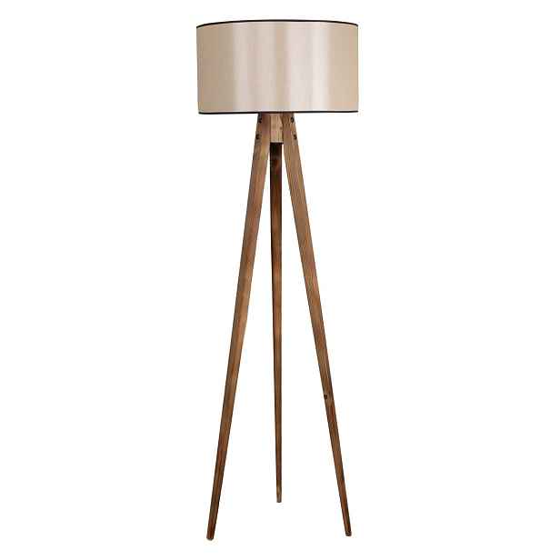 Opviq Stojací lampa Lambader 153 cm hnědá/béžová