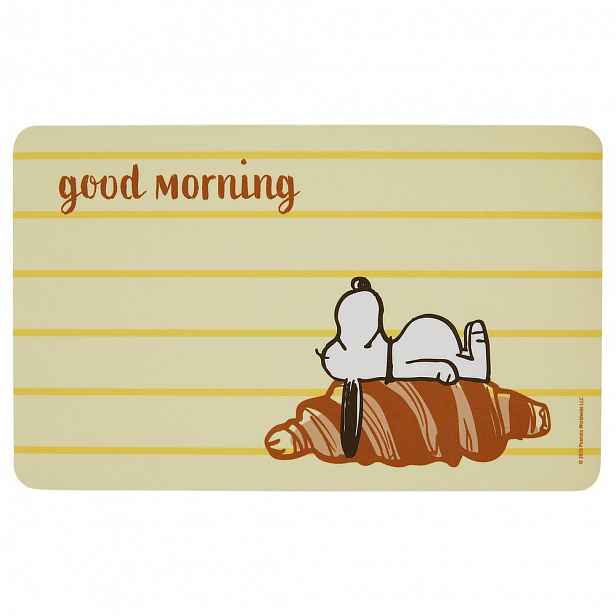 PEANUTS Snídaňové prkénko "Good Morning" - béžová