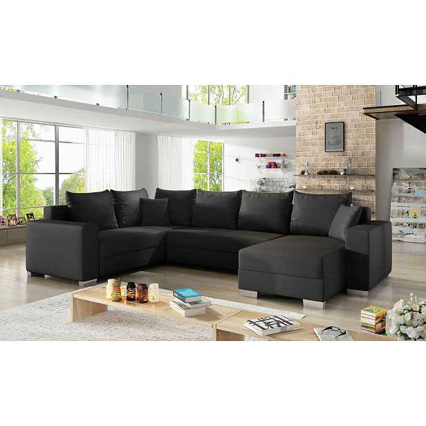 Sedací souprava Marco Provedení: Pravá U, látka: Soft 11 black