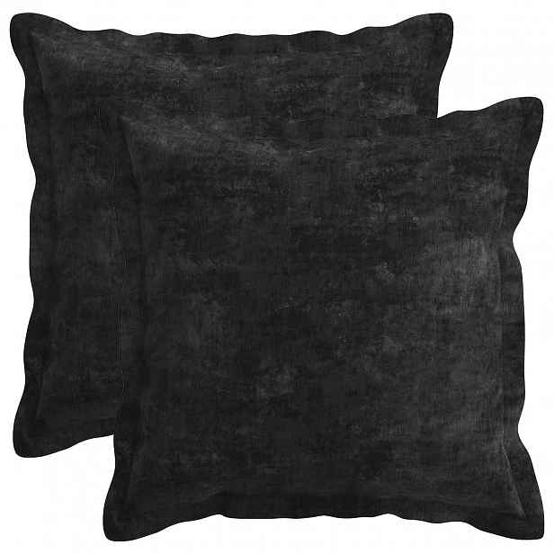 vidaXL Povlak na polštář 2 ks HOUTEN Antracitová 35 x 35 cm