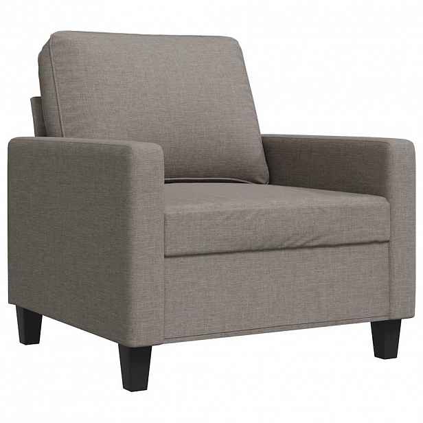 vidaXL Křeslo taupe 60 cm textil