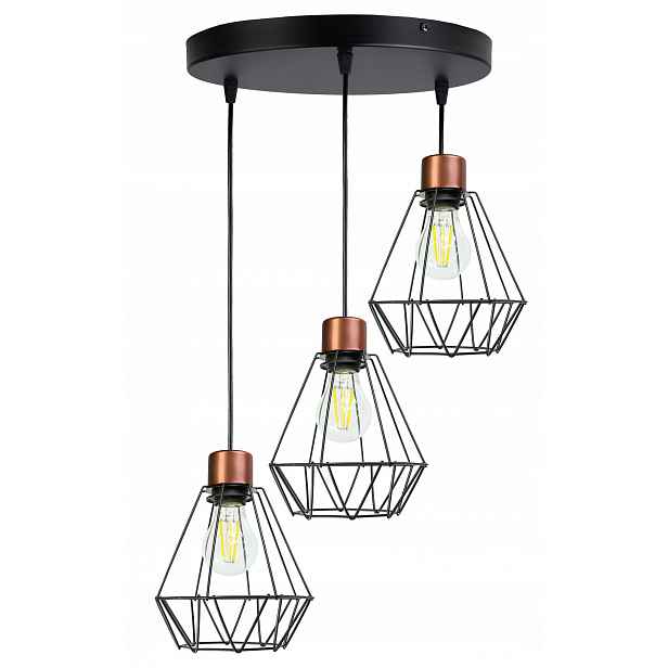 Závěsná Stropní Lampa Lustr Převislý Briliantový Drát