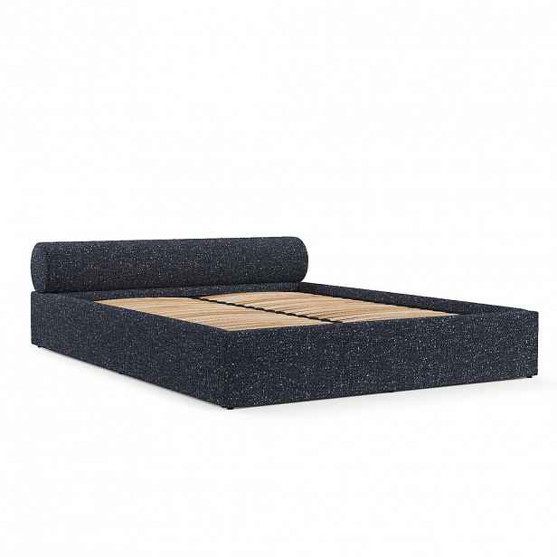AltaBeds ČALOUNĚNÁ POSTEL SOLVO 140/200 cm Tmavě modrá
