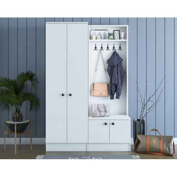 Casarredo Předsíňová stěna TERAMO - bílá