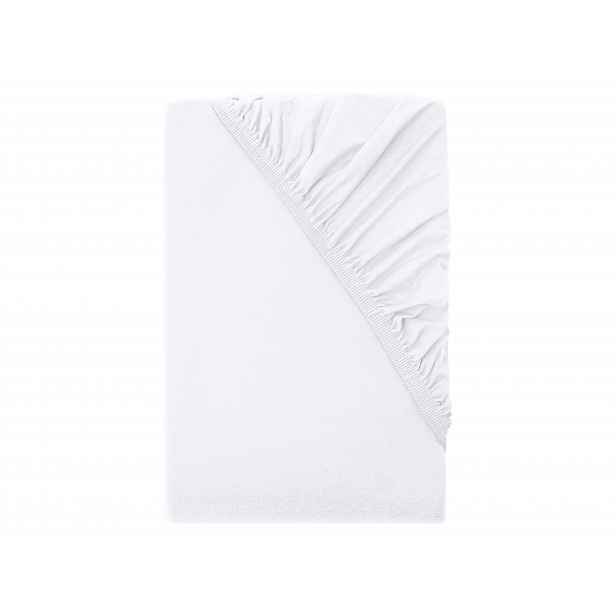 Livarno® Žerzejové napínací prostěradlo, 180–200 x 200 cm (bílá)
