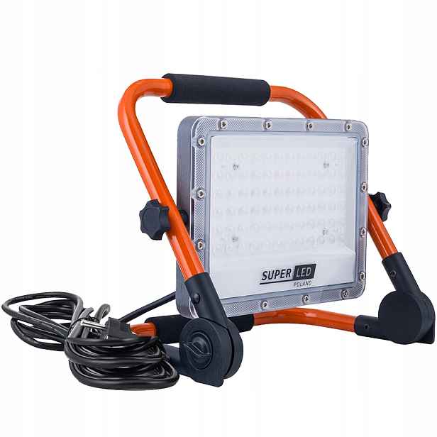 Stavební Led halogen 100W 11000lm reflektor Přenosný kabel se zástrčkou
