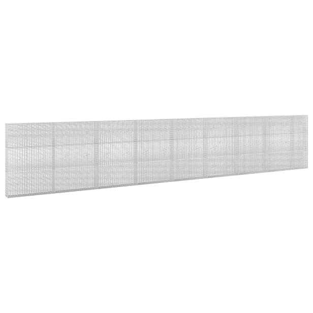 vidaXL Gabion s drátem 3,5 mm a síťkou 5x2,5 cm 850x20x150 cm