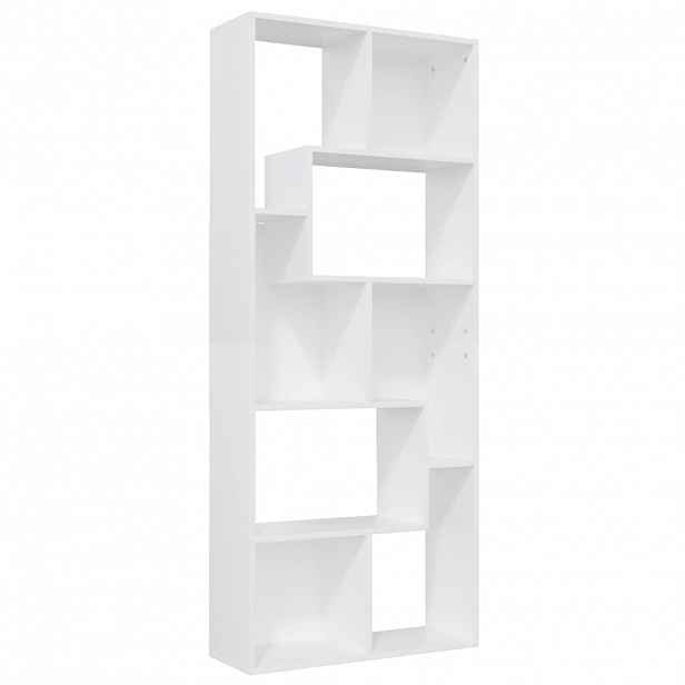 vidaXL Knihovna bílá 67 x 24 x 161 cm kompozitní dřevo