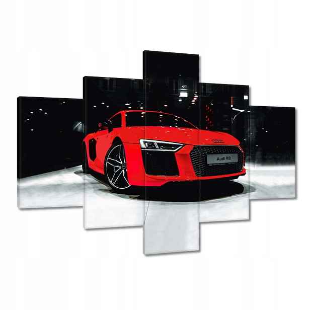 Obrazy 100x70 Červené Audi Audica R8
