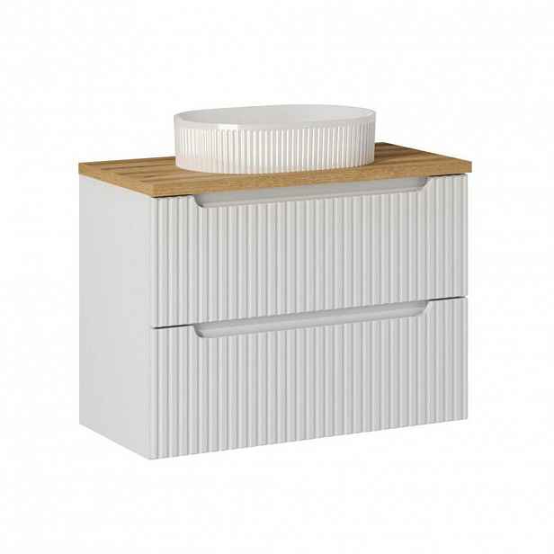 Petits-meubles UMYVADLO 80.4cm Riva Bílá a dřevo