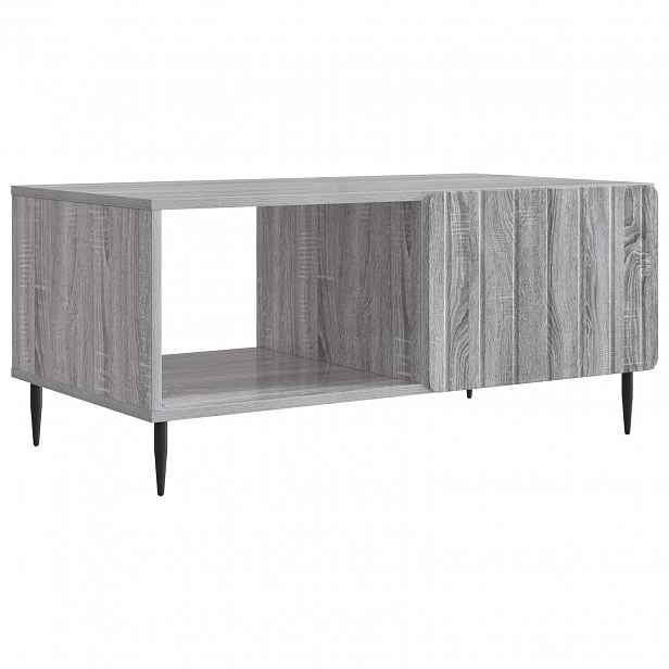 vidaXL Konferenční stolek Šedý Sonoma 90 x 50 x 40 cm Kompozitní dřevo