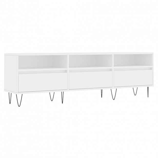 vidaXL TV skříňka bílá 150 x 30 x 44,5 cm kompozitní dřevo