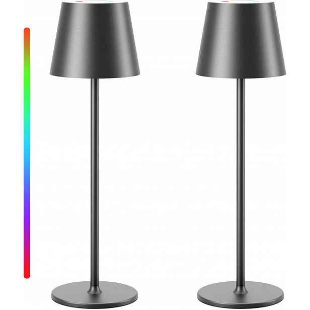 Led Stolní Lampa Qsky Domácí Lampička Na Stůl Rgb Sada 2KS Dekor