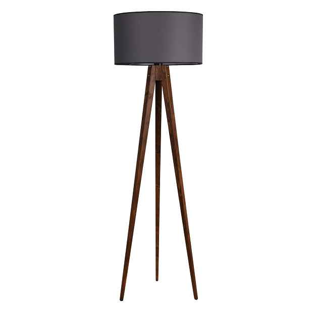 Opviq Stojací lampa Lambader 153 cm hnědá/šedá