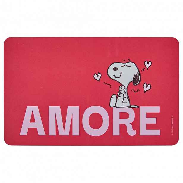 PEANUTS Snídaňové prkénko "Amore" - červená