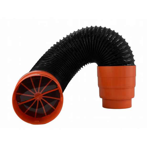 Trubka pro ventilační krb 150 mm s zpětným ventilem 60 cm