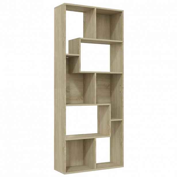vidaXL Knihovna dub sonoma 67 x 24 x 161 cm kompozitní dřevo