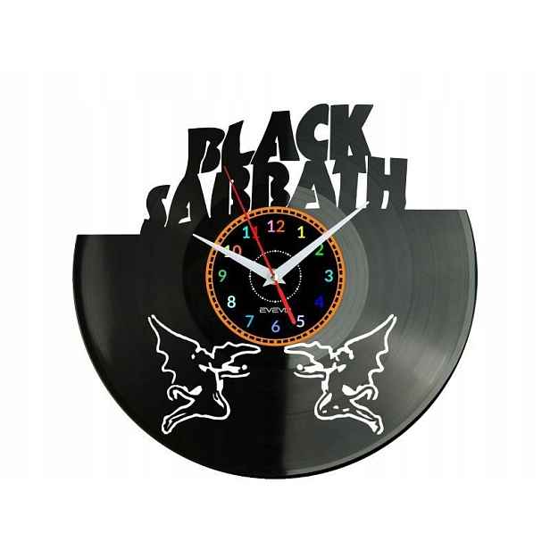Černý Sabbath Dekorativní Nástěnný Hodinový Stroj, Moderní Vinylová Deska Na