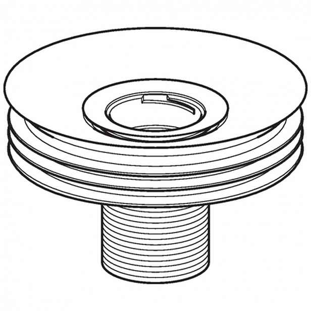 Geberit - Sifonový adaptér pro bezvodé pisoáry,  průměr 125 mm 116.062.00.1