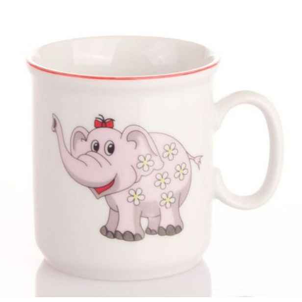 hrnek 160ml DĚTSKÝ-SLONÍK růžový, čes.porcelán