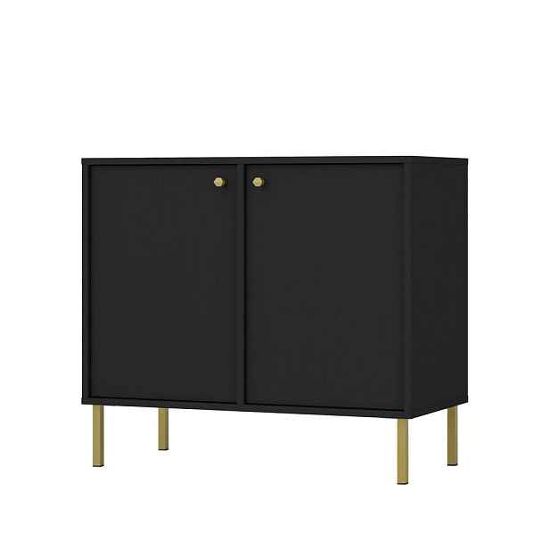 MASSENO KOMODA TORINO, 84/74/41 cm s 2 dvířky, grafitová