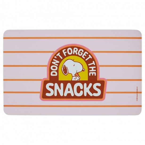PEANUTS Snídaňové prkénko "Snacks" - sv. růžová