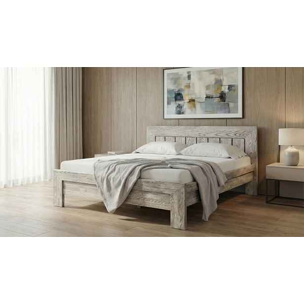 Postel Dreamy Madera Barevné provedení: Jasan - Olej šedý, Velikost: 200x200