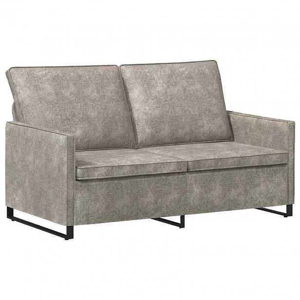 vidaXL Pohovka pro 2 osoby Světle šedá 150 x 81 x 82 cm Umělý semiš