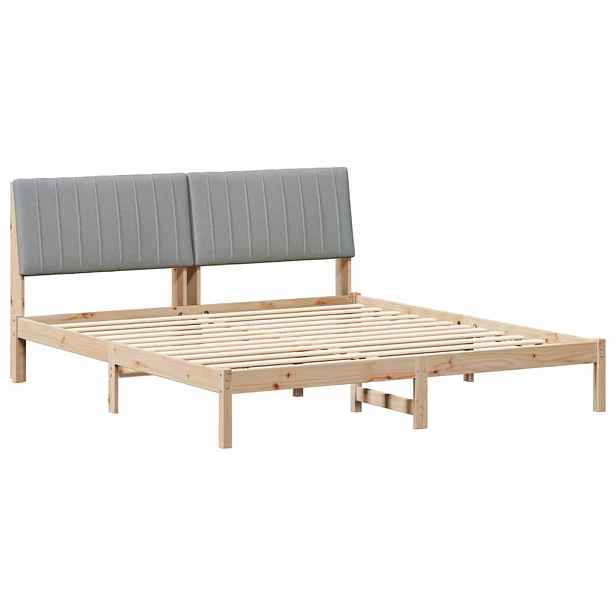 vidaXL Rám postele s čelo Hnědá 180 x 200 cm Masivní borové dřevo