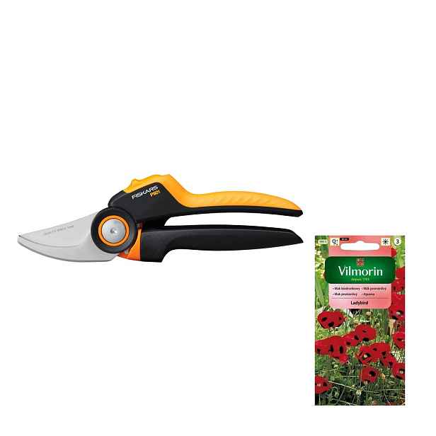 Fiskars X-series Zahradní nůžky nůžkový jednoruční zahradní P921 +dárek semena
