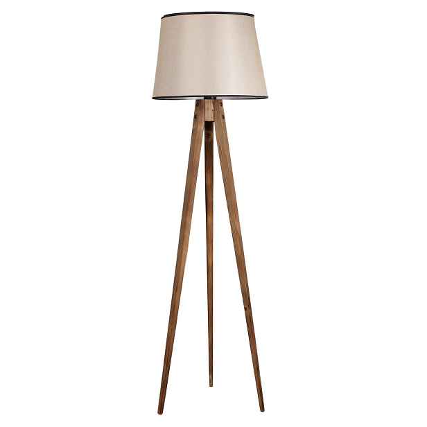 Opviq Stojací lampa Lambader 160 cm hnědá/béžová