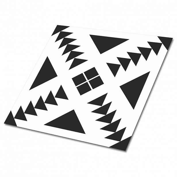 TULUP SAMOLEPICÍ OBKLADY NA STĚNU 9 ks 30x30 cm Trojúhelníky a čtverce