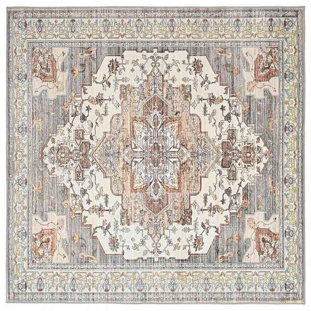 vidaXL Koberec ORIZ Hnědá 200 x 200 cm 100% polyester