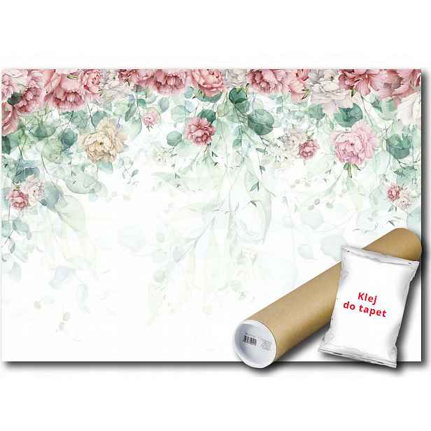 Vinylová fototapeta květy listy růže 152x104